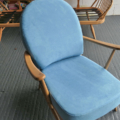 Ice Blue Faux Suede