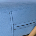 Ice Blue Faux Suede